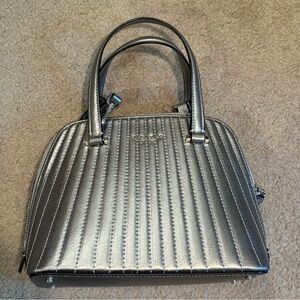 Kate Spade Silver Quilted Handbag